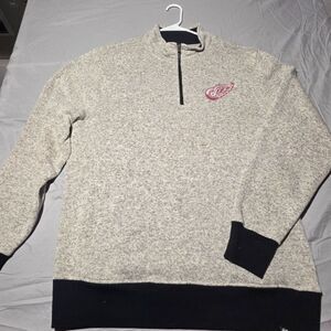 '47 Detroit Red Wings 1/4 Zip Pullover Gray XXL